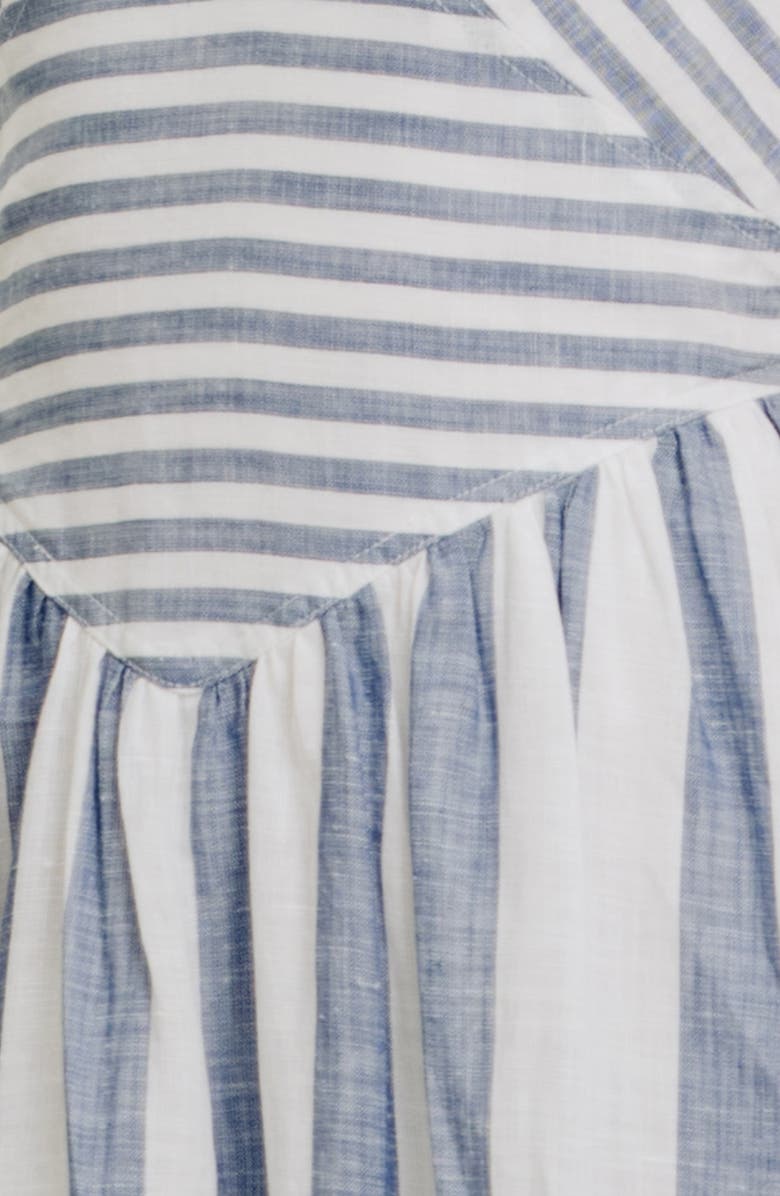Torn by Ronny Kobo Melinda Stripe A-Line Dress, Alternate, color, Navy/ White