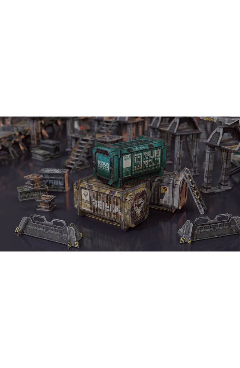 TinkerTurf Scifi Terrain Cargo Containers Series 2 Addon Neutral Theme, Alternate, color, Multicolored