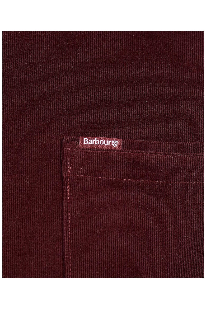 Ramsey Tailored Fit Corduroy Button-Down Shirt, Alternate, color, WINTER RED