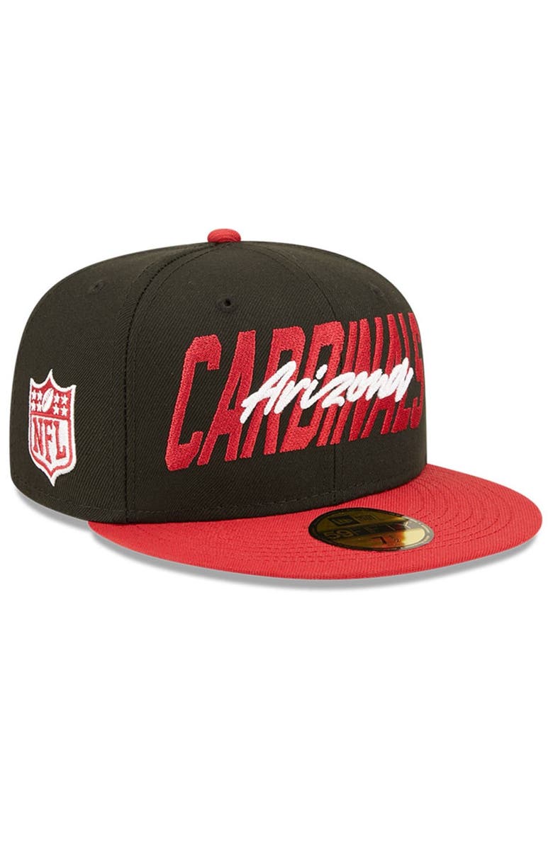 New Era Men's New Era Black/Cardinal Arizona Cardinals 2022 NFL Draft On Stage 59FIFTY Fitted Hat, Alternate, color, Black