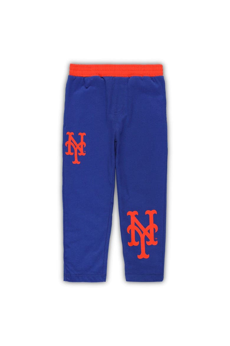 Toddler Royal/Orange New York Mets Batters Box T-Shirt & Pants Set, Alternate, color, Royal