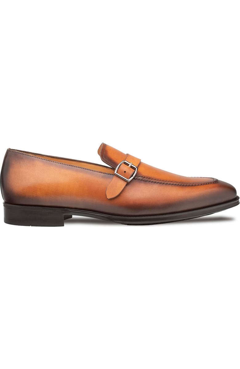 Mezlan Salato Leather Loafer, Alternate, color, Dark Cognac