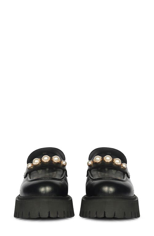 Saint G Fearl Platform Loafer In Black