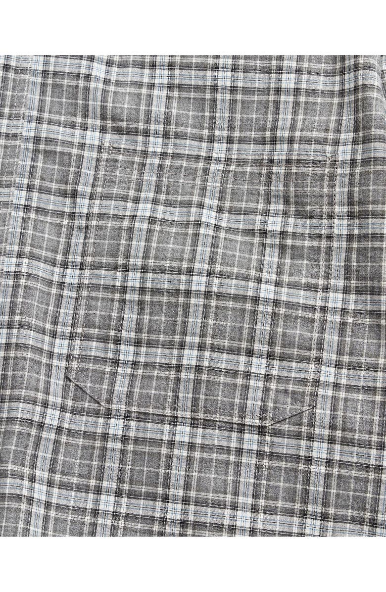 Billy Reid Tuscumbia Mélange Plaid Cotton Button-Down Shirt, Alternate, color, 