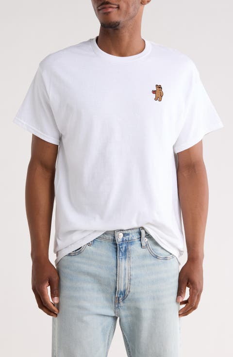 Riot Bear Cotton Graphic T-Shirt