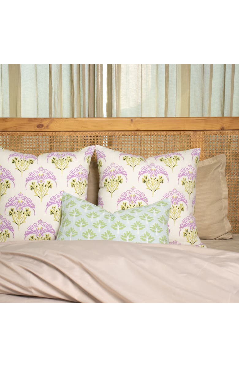 Banyan & Birch Soma - Pure Linen Throw Pillow Cover, Alternate, color, Lavender