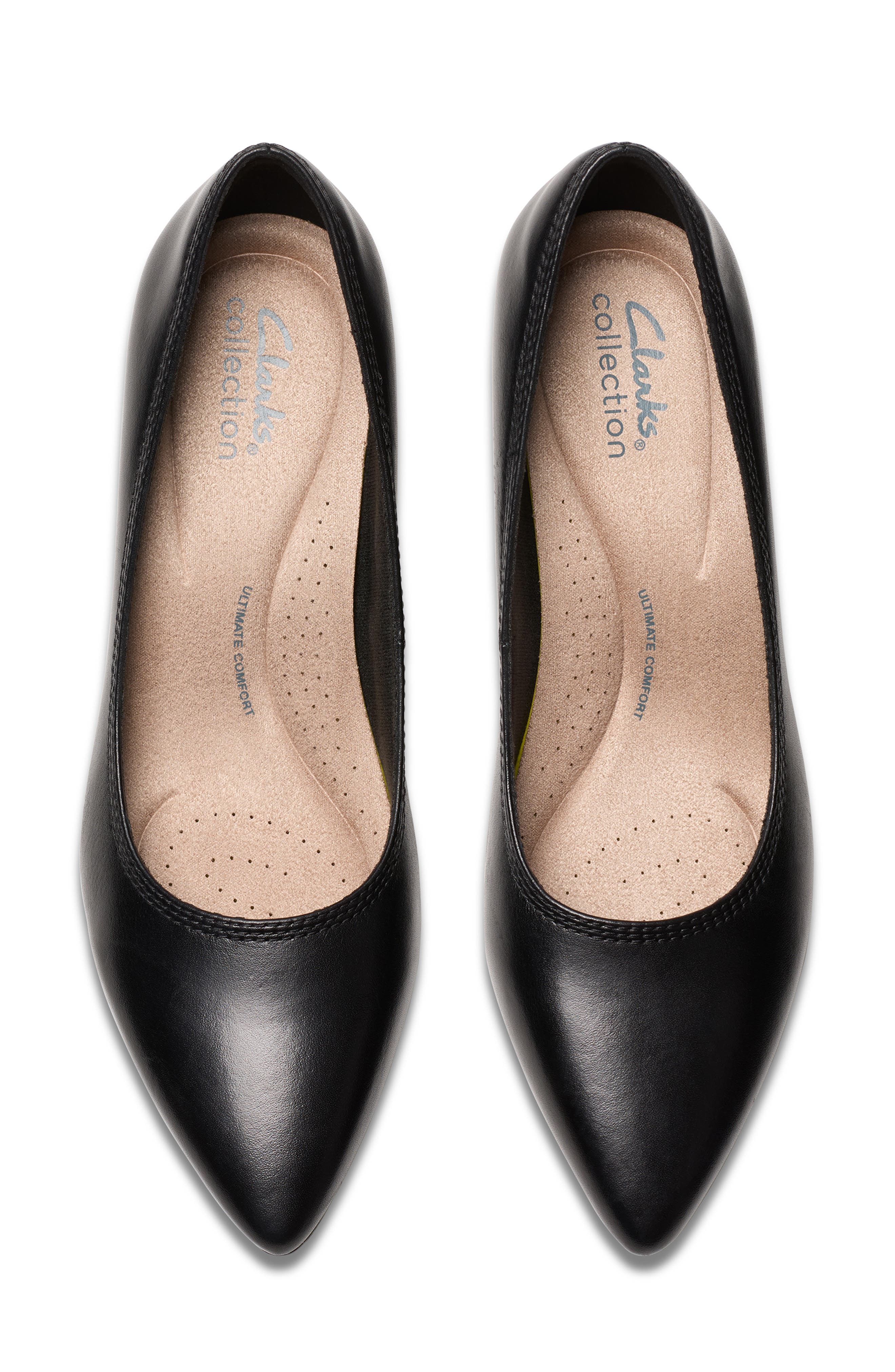 Clarks<sup>®</sup> Ellaine Hope Pump, Alternate, color, Black Leather