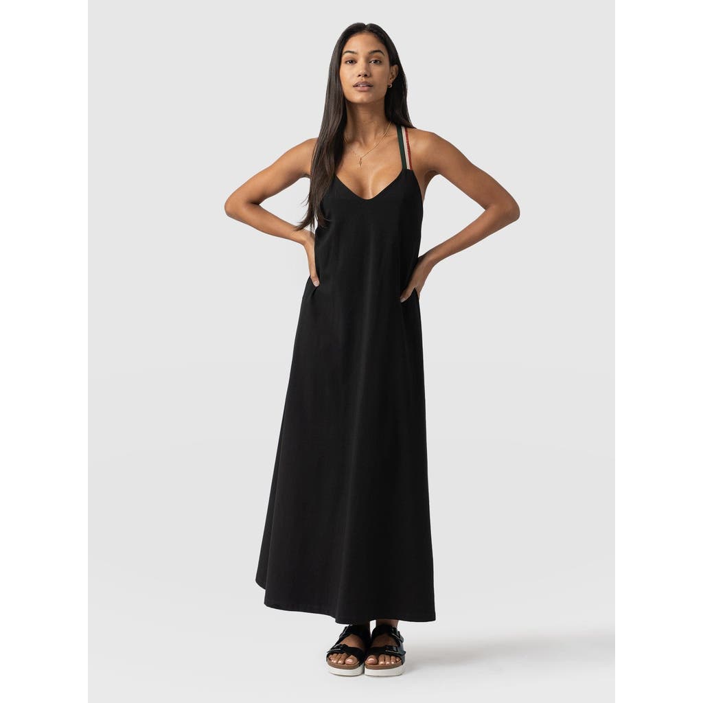 Saint And Sofia Saint + Sofia Sunset Dress Black In Black