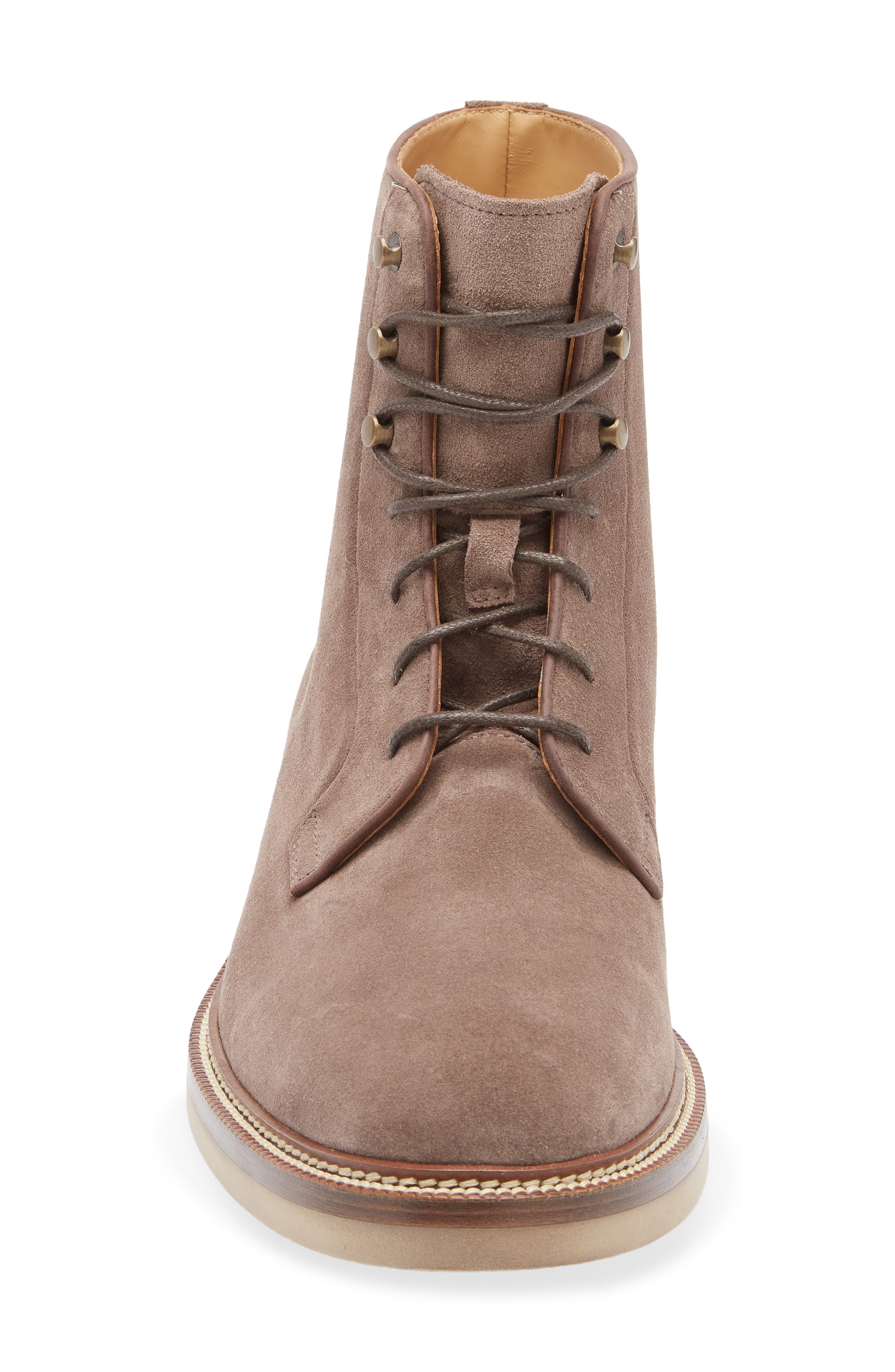 Brunello Cucinelli Lace-Up Boot, Alternate, color, C2637 Bisonte