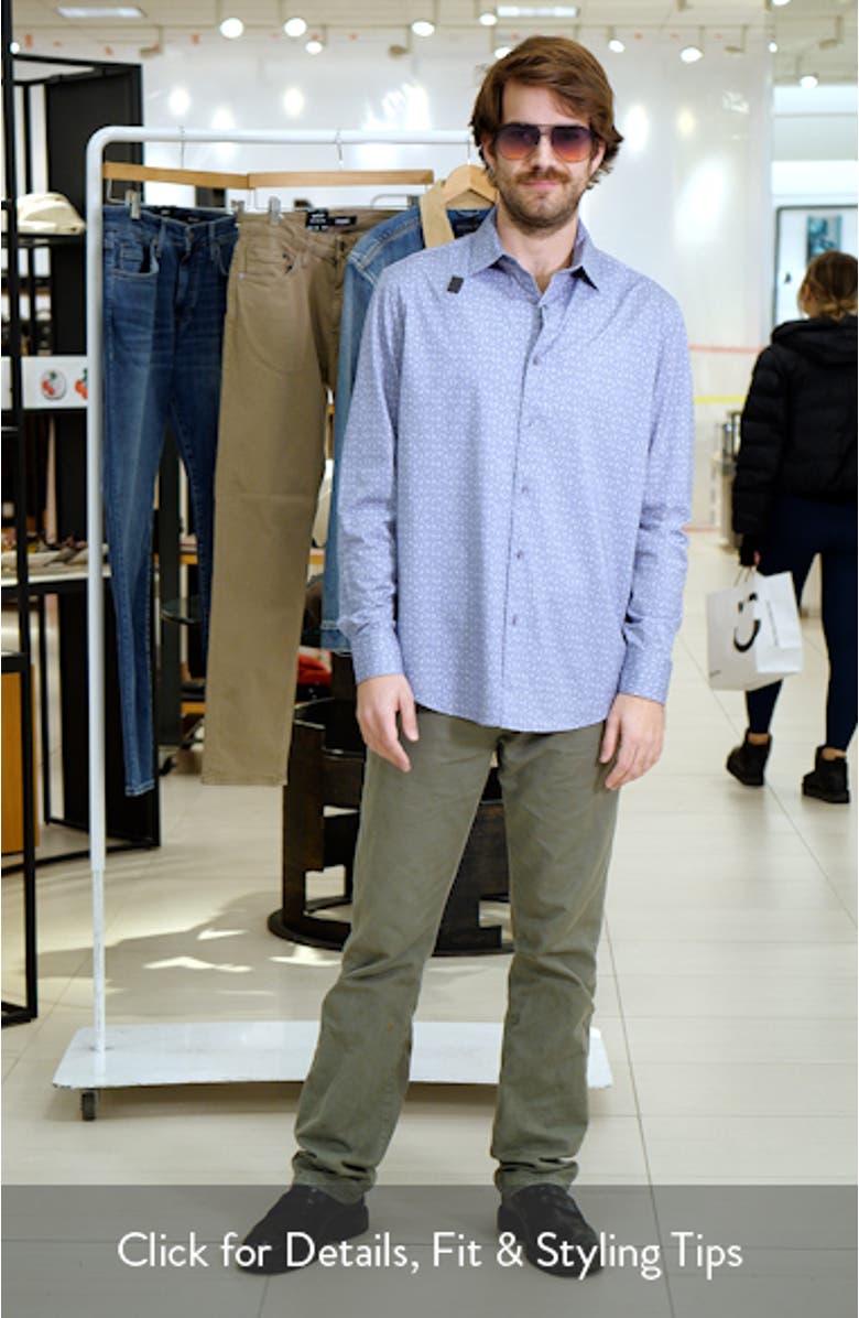 James OoohCotton<sup
®</sup
Cocktail Print Button-Up Shirt, sales video thumbnail