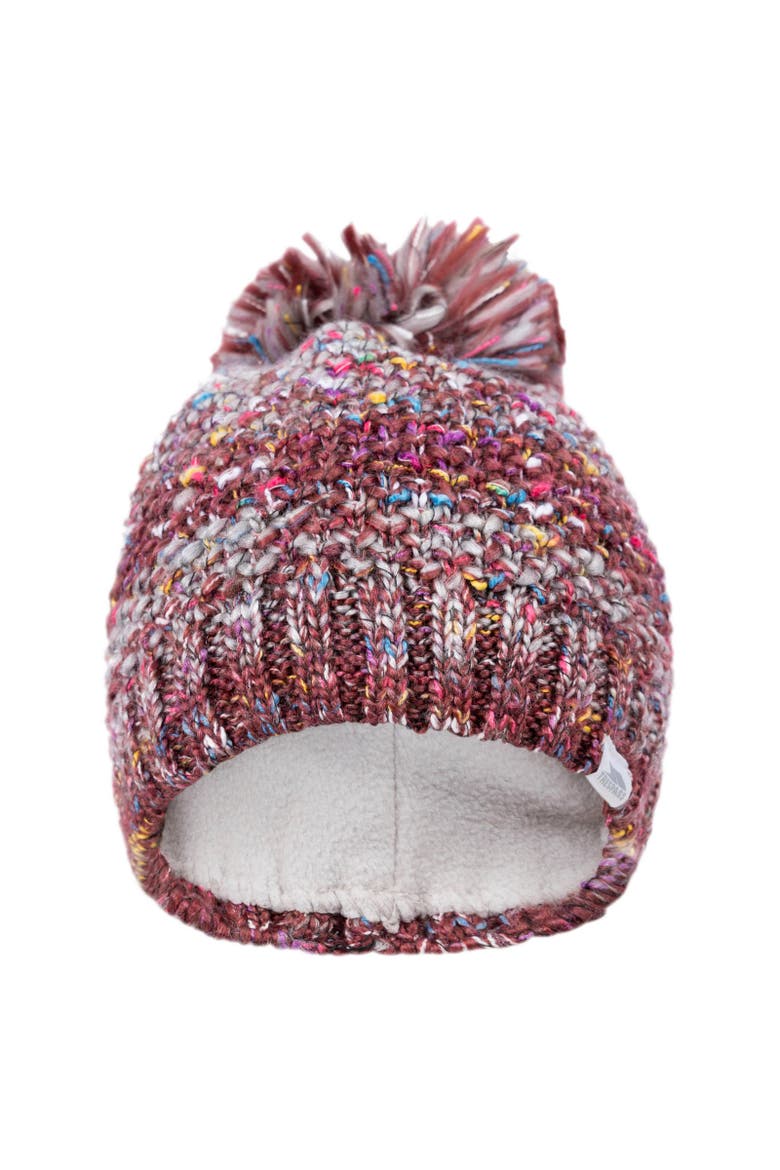 Zabella Knitted Beanie, Main, color, Dark Cherry