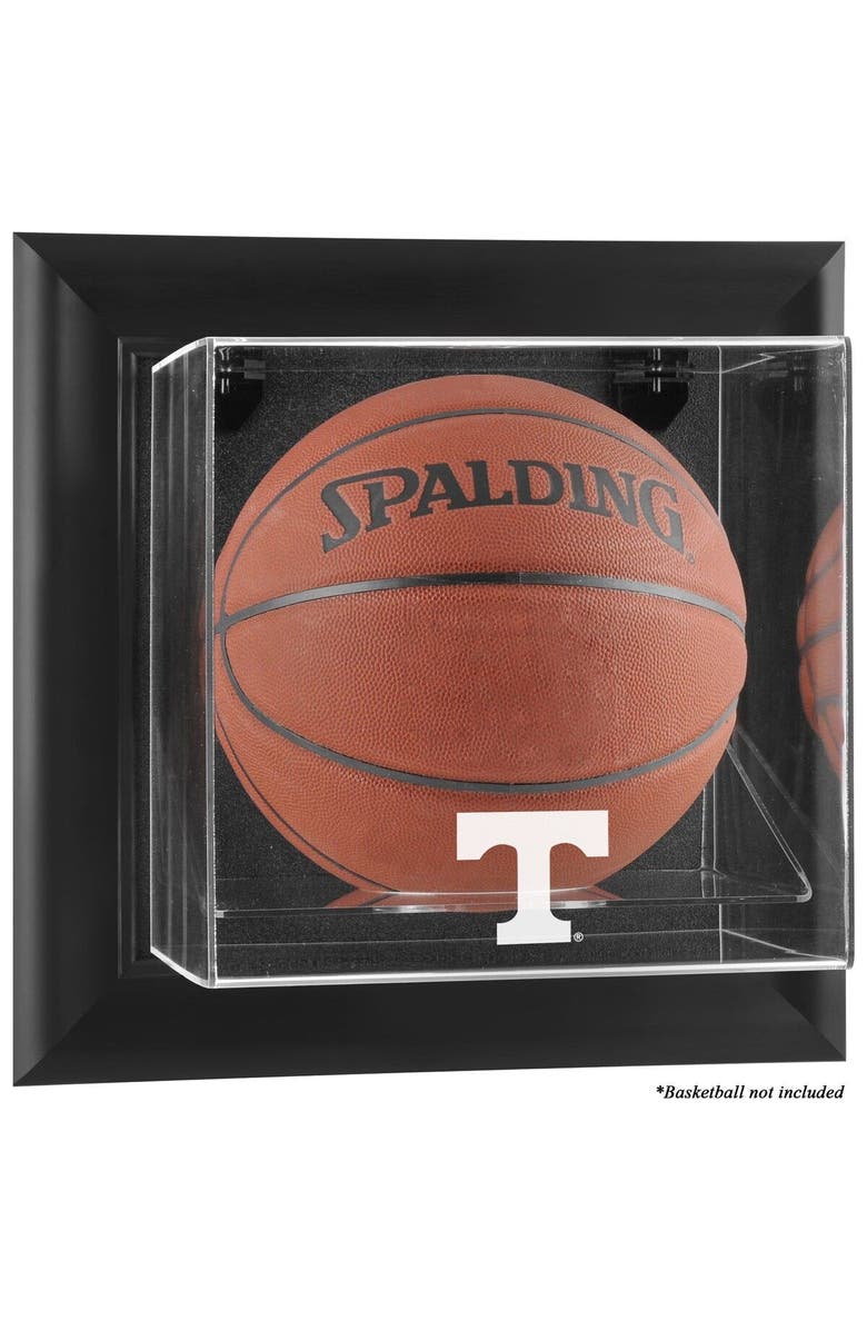 FANATICS AUTHENTIC Tennessee Volunteers Black Framed Wall-Mountable Basketball Display Case, Main, color,