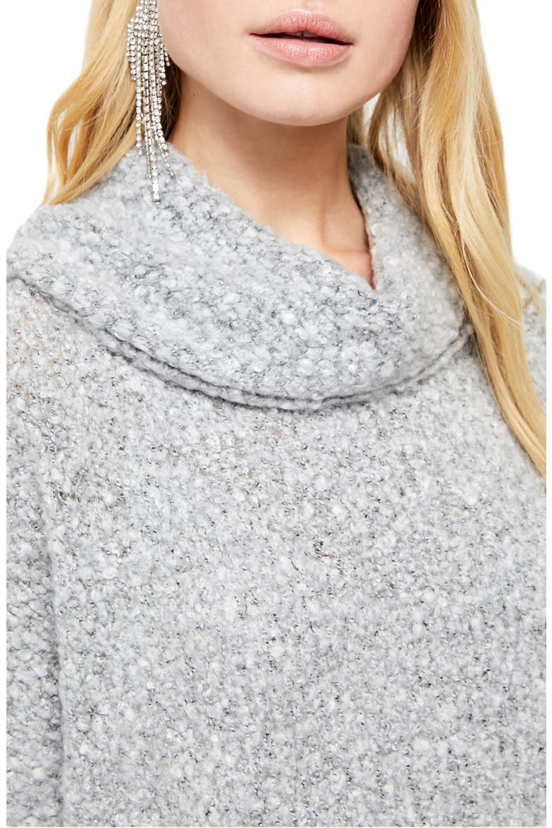 BFF Cowl Neck Sweater, Alternate, color, HEATHER GREY