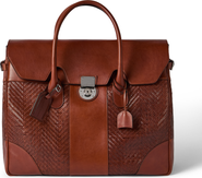 Brunello Cucinelli Leather and cowhide boston bag