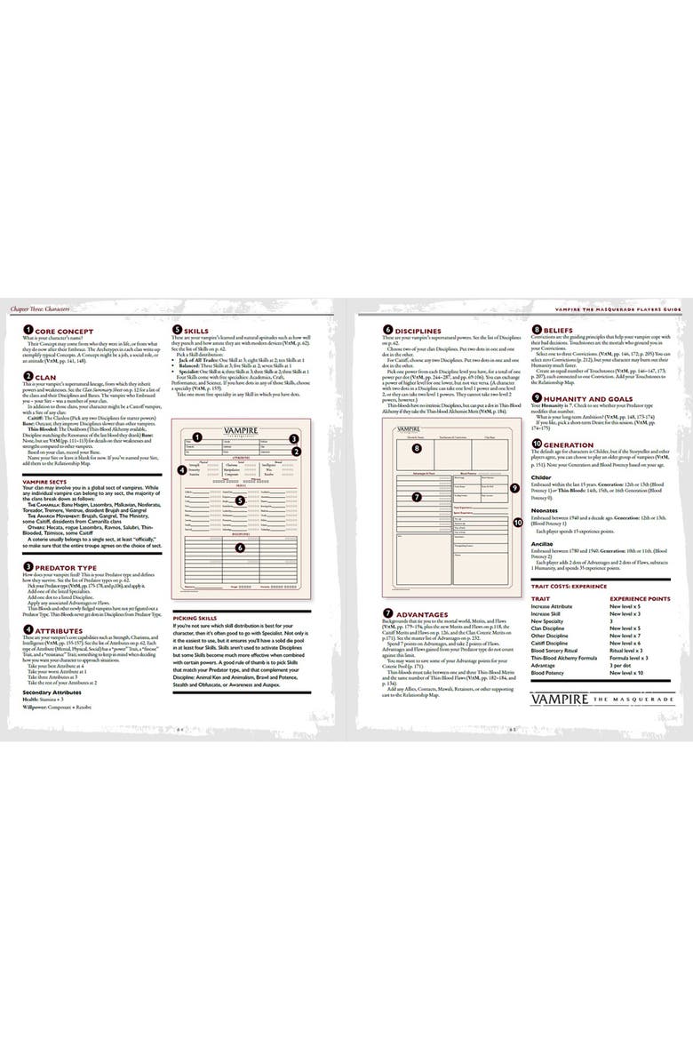 Vampire The Masquarade 5th Edition Game Players Guide, Alternate, color, Multicolored
