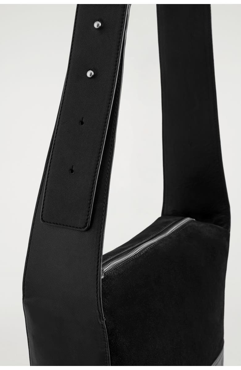 COS Agenda Shoulder Bag - Leather, Alternate, color, Black