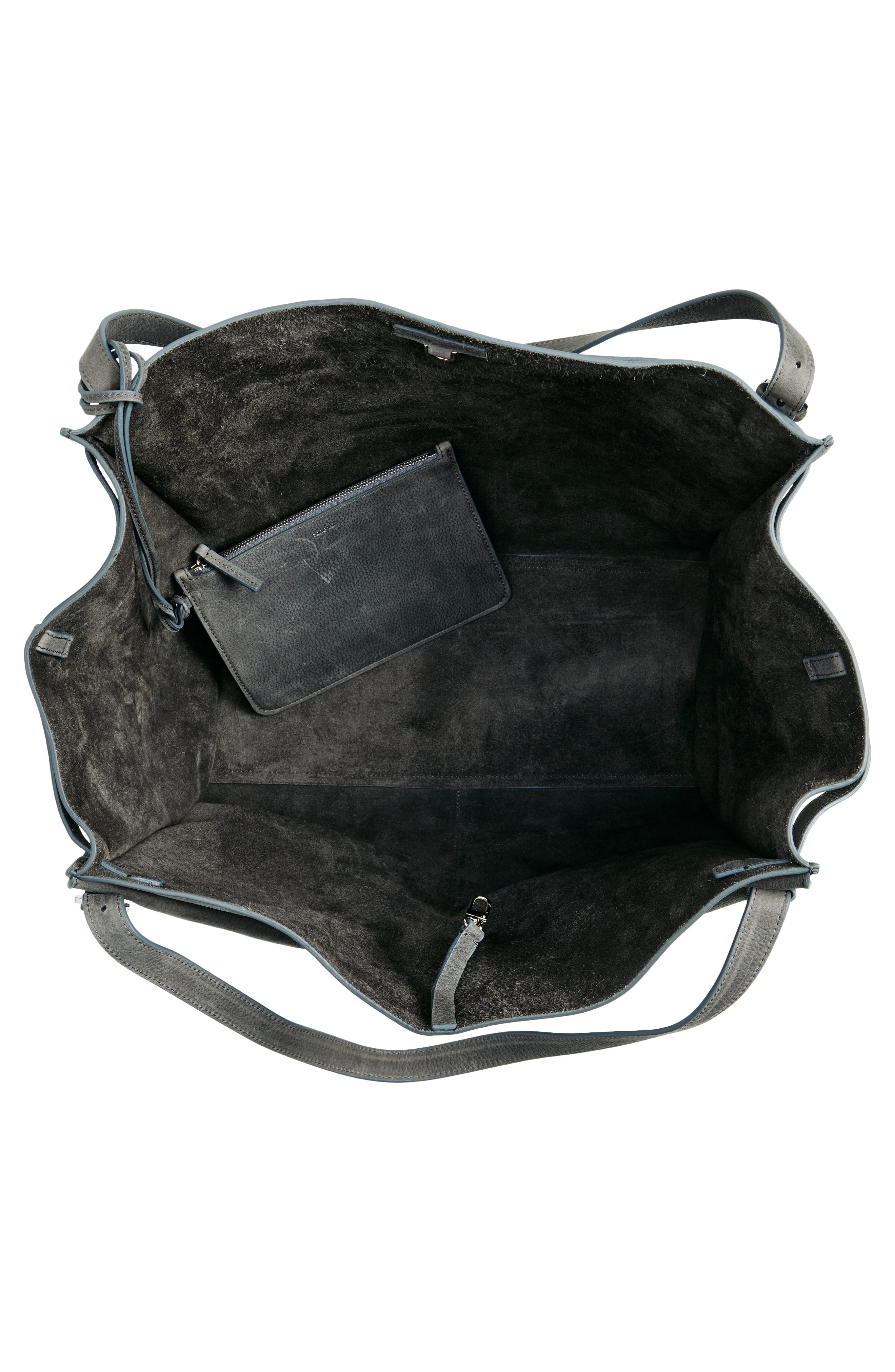 Coperni Cabas Belted Leather Shoulder Bag, Alternate, color, 