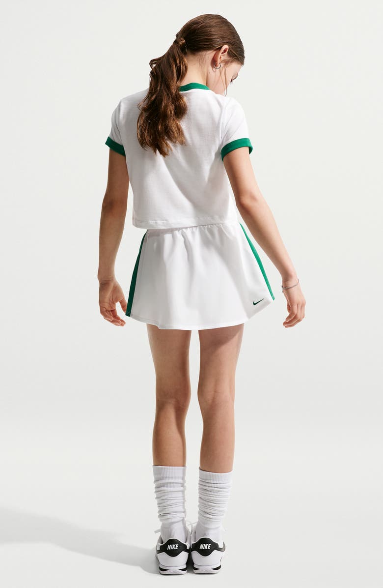 Nike Kids' Nike One Skort, Alternate, color, White/ Malachite