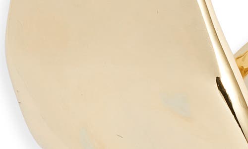 Open Edit Tapered Organic Hoop Earrings In Gold