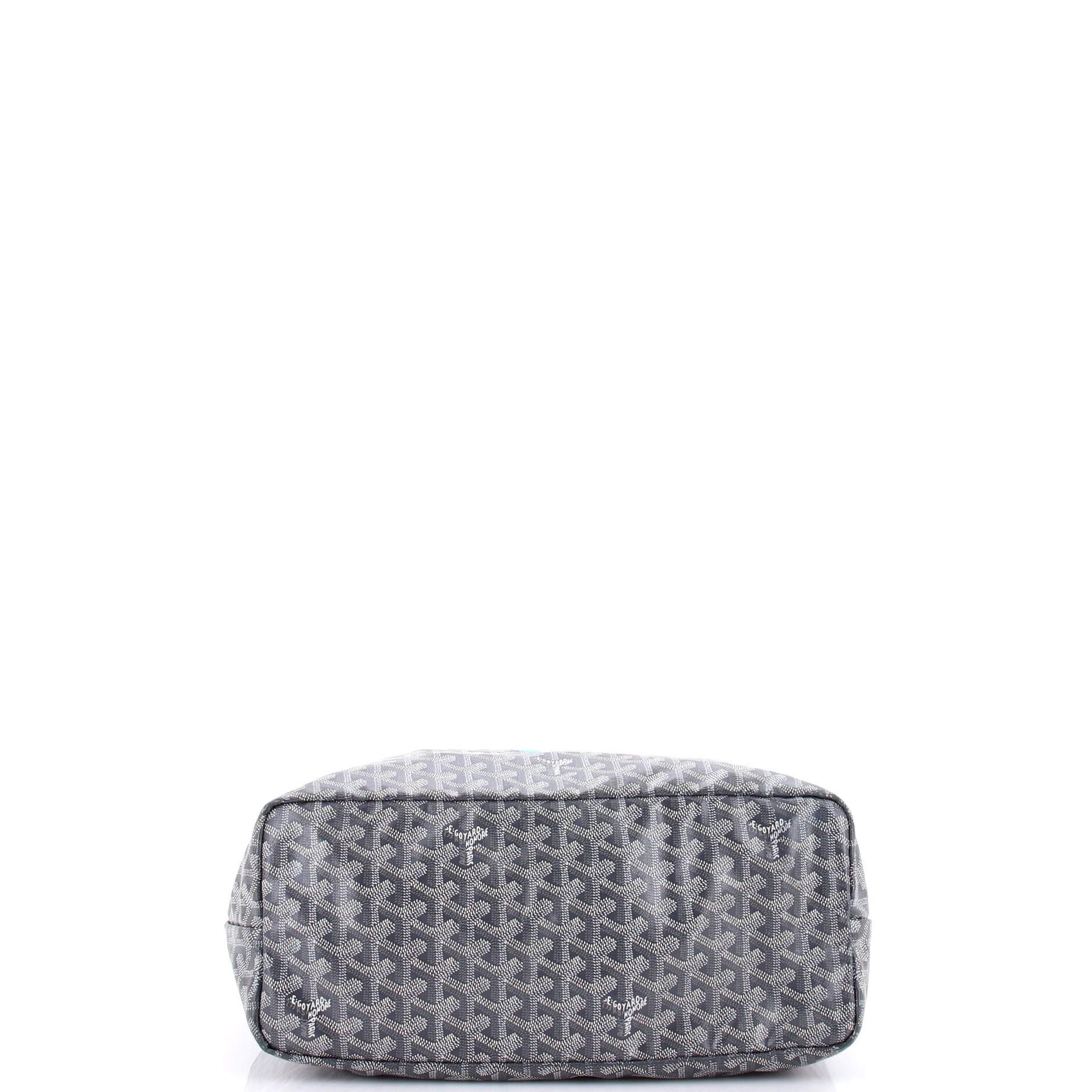 Pre-Owned Goyard Artois Tote Printed Coated Canvas MM, Alternate, color, Blue