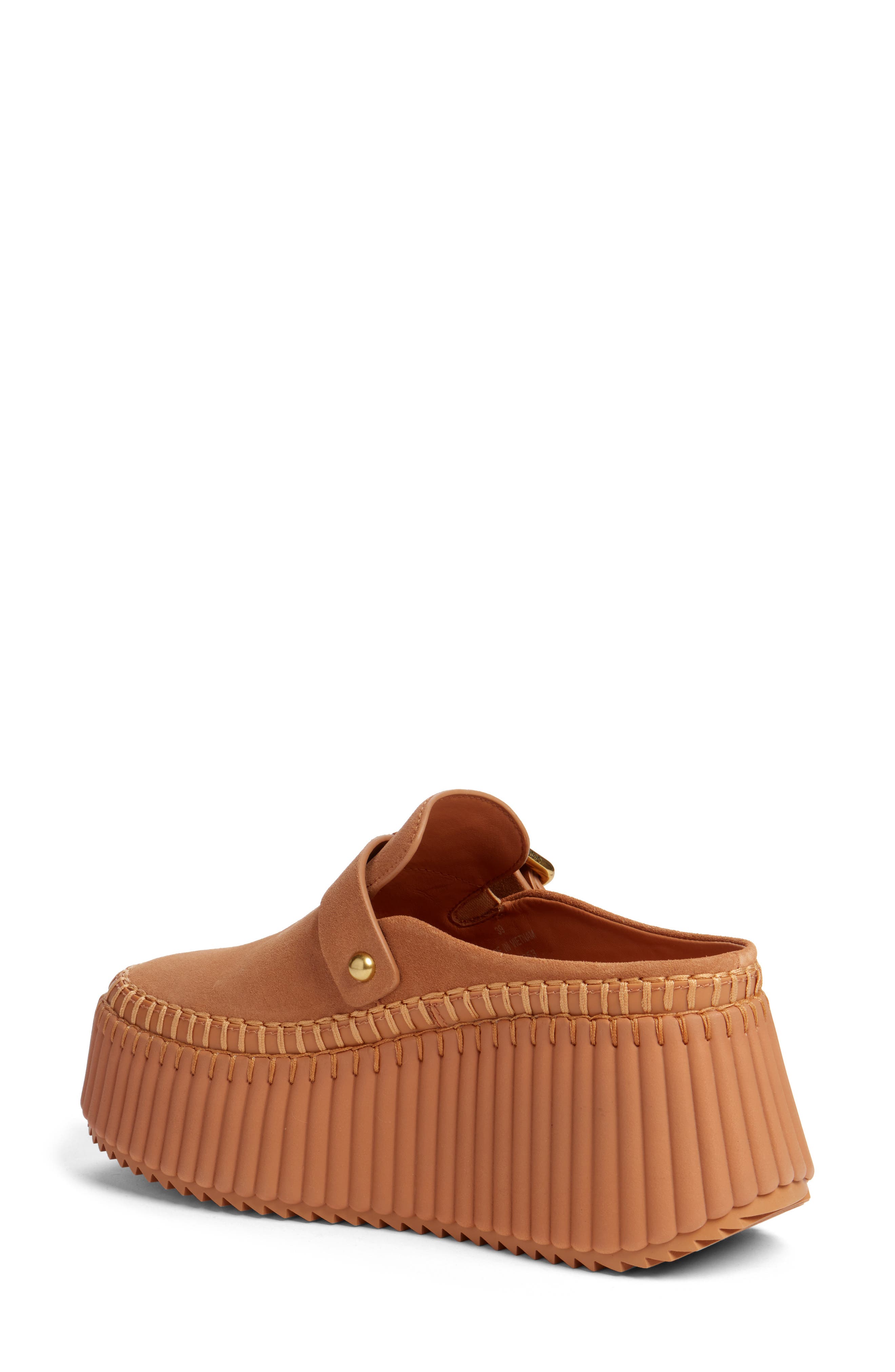 Nama Buckle Platform Mule, Alternate, color, POTTERY BROWN