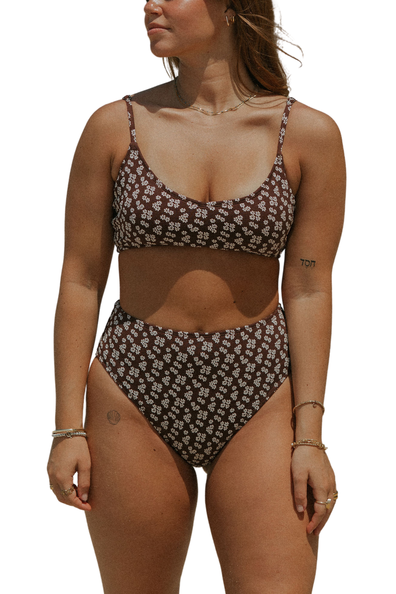 Chloe Bikini Top, Main, color, Brown