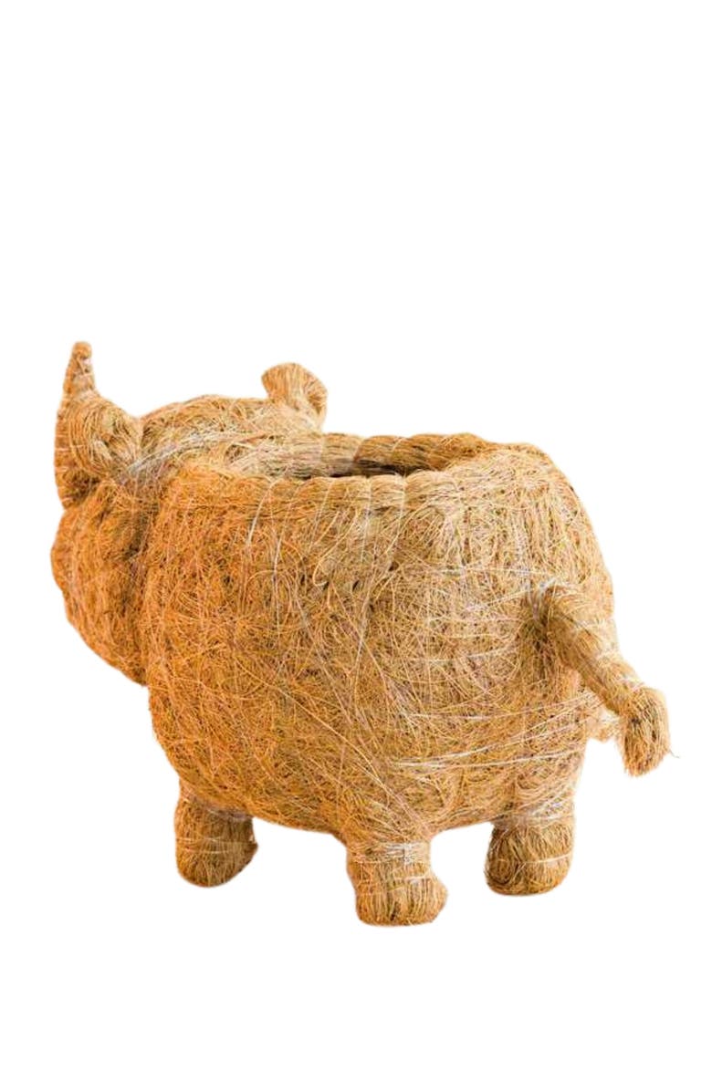 LIKHA Safari Animal Coco Coir Planters, Alternate, color, Natural Brown