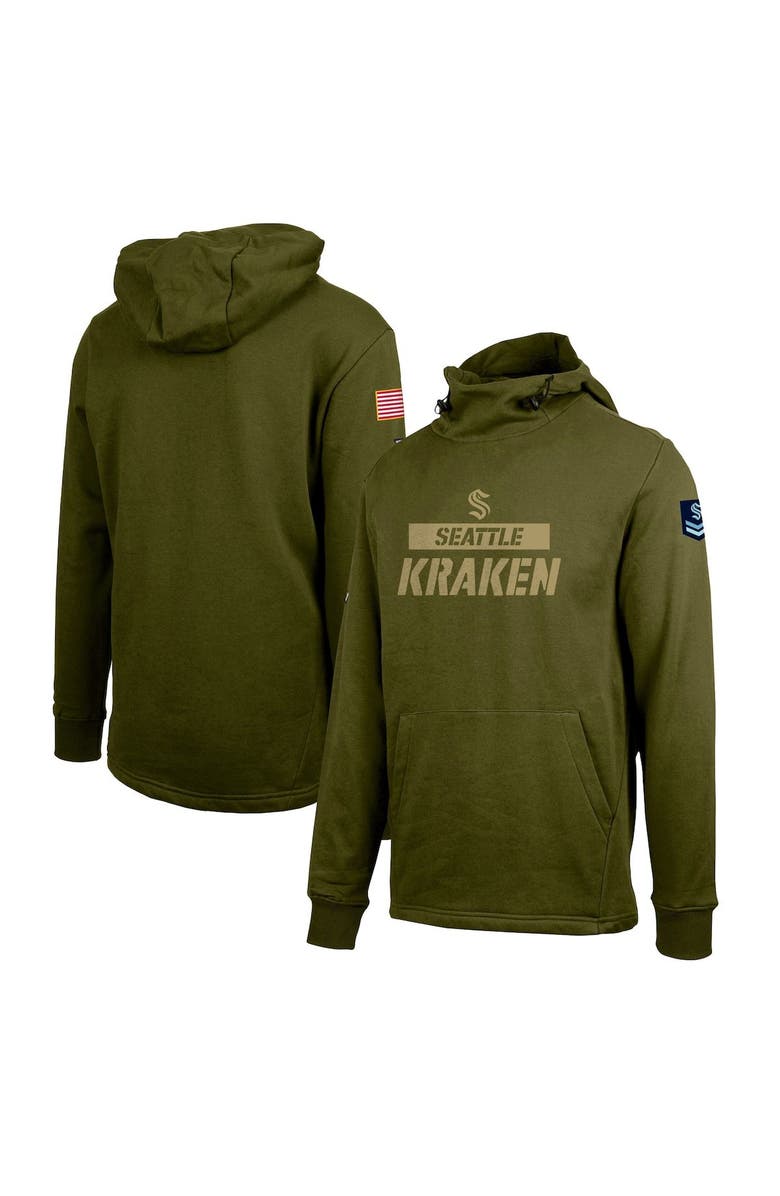 LEVELWEAR Men's Levelwear Green Seattle Kraken Delta Shift Pullover Hoodie, Main, color, 