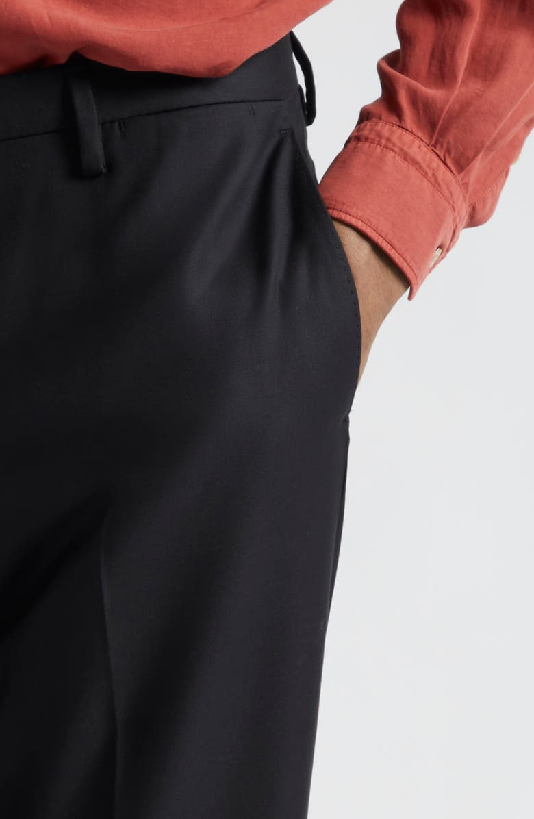 Boglioli Stretch Virgin Wool Tuxedo Pants, Alternate, color,