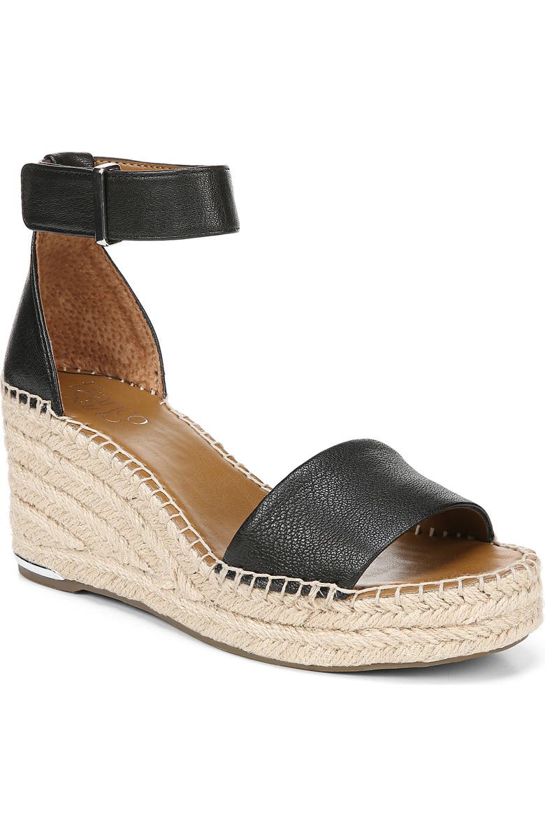 Franco Sarto Clemens Ankle Strap Platform Wedge Sandal, Main, color,