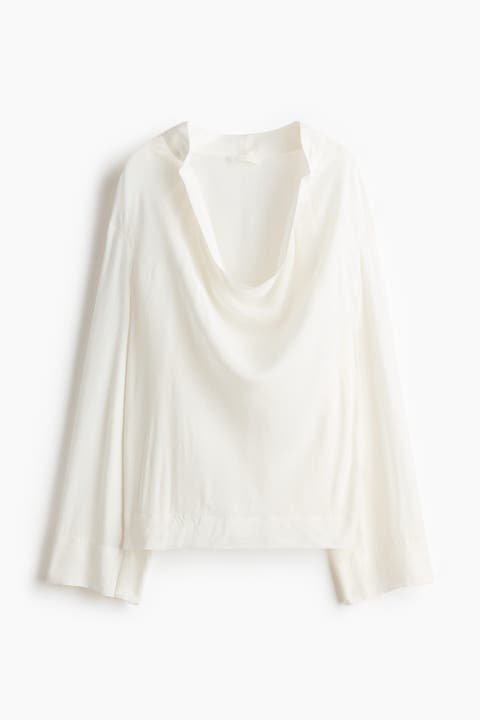 Cowl-neck Blouse