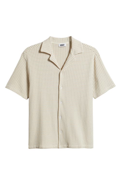 Krost Check Cotton Knit Bowling Shirt