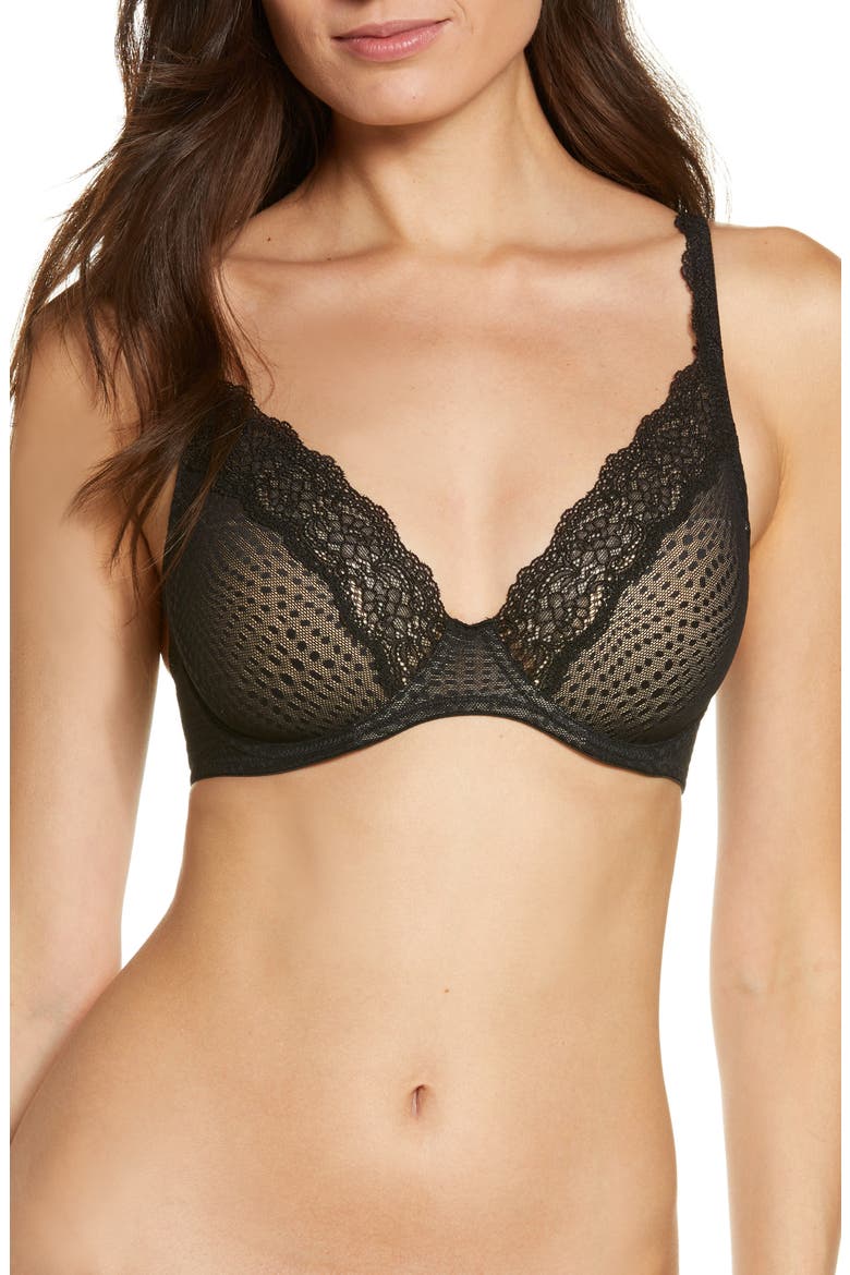 Beyond Underwire Contour Bra, Main, color, BLK/CAFE