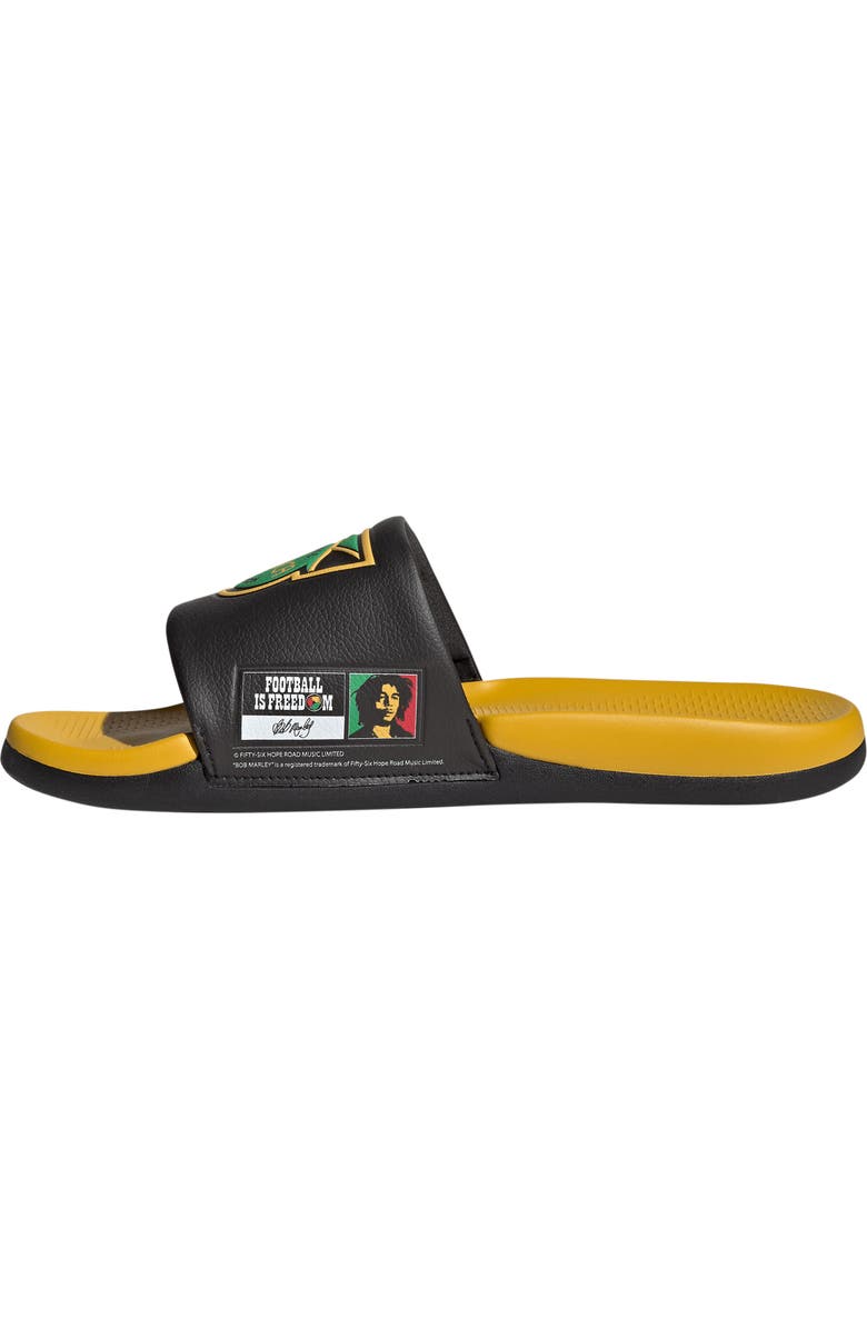 adidas Gender Inclusive Adilette Comfort 2.0 Jamacia Slide Sandal, Alternate, color,