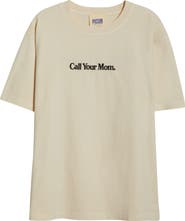 PacSun Call Your Mom Embroidered Cotton T-Shirt