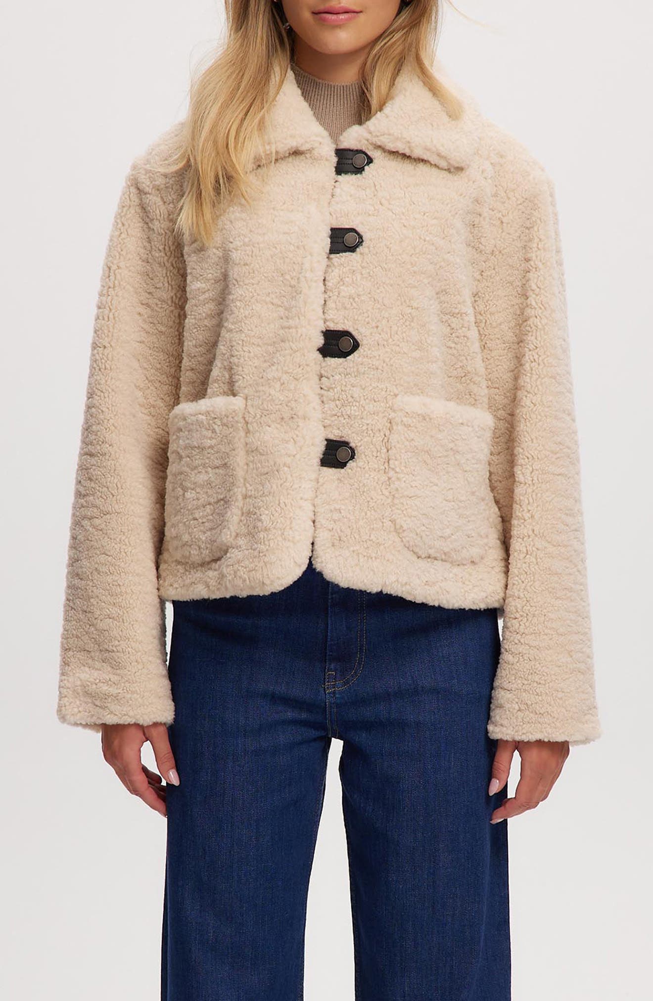 Noize Frieda Faux Shearling Jacket