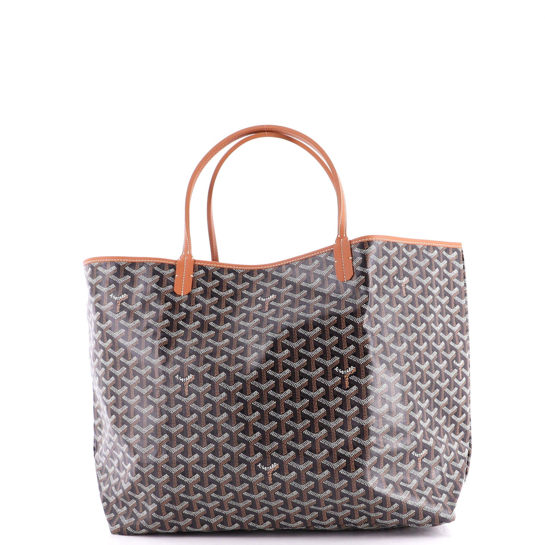 Pre-Owned Goyard Saint Louis Tote Coated Canvas GM, Alternate, color, Brown