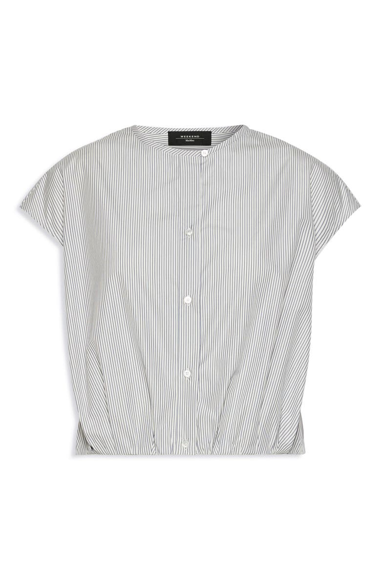 Gelatina Stripe Top, Alternate, color, NAVY