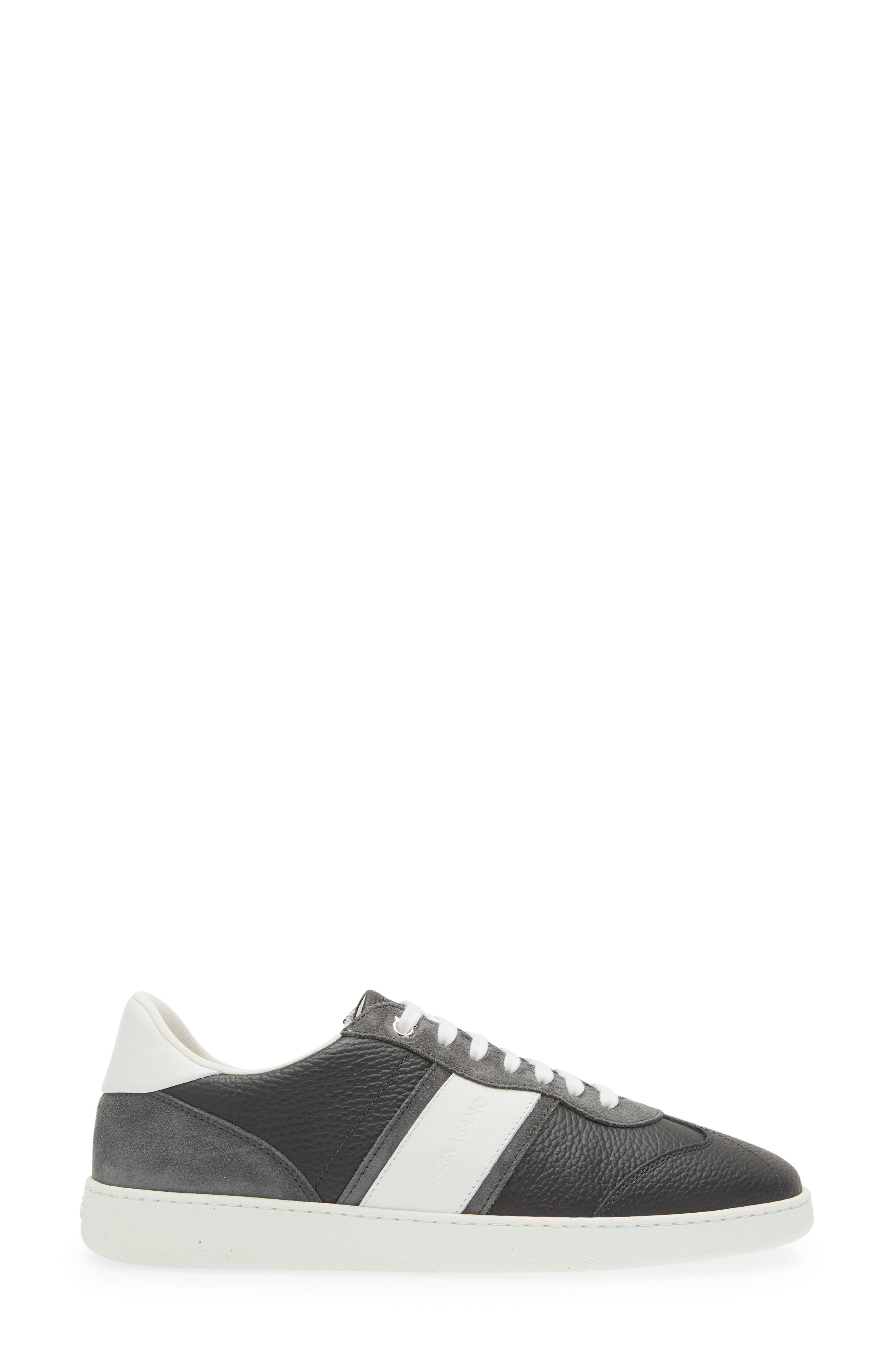 FERRAGAMO Achille 1 Low Top Sneaker, Alternate, color, Stromboli Sand Bianco Ottico