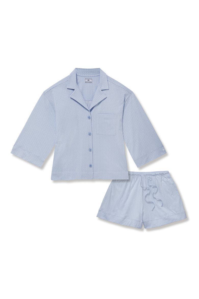 Olivia Pima Cotton Short Pajamas, Alternate, color, BLUE