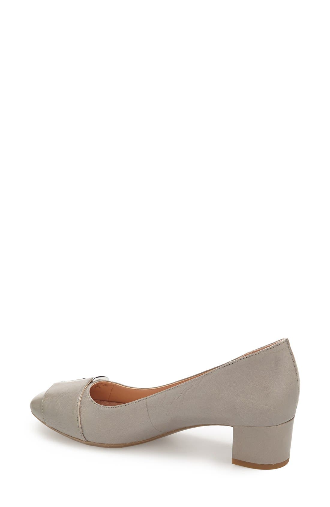 'Francis' Pump, Alternate, color, GREY LEATHER