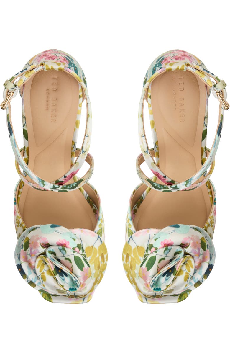 Ted Baker London Maddy Rose Platform Sandal, Alternate, color, Floral