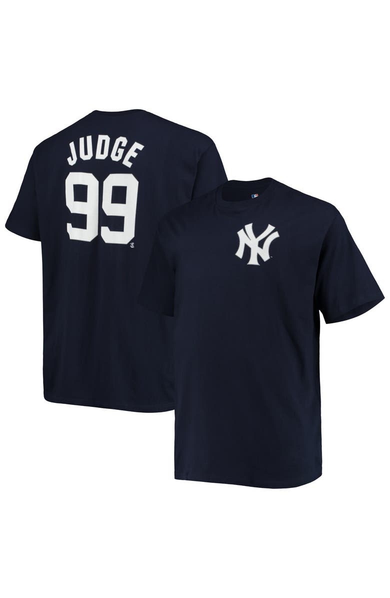 PROFILE Men's Aaron Judge Navy New York Yankees Big & Tall Name & Number T-Shirt, Main, color,