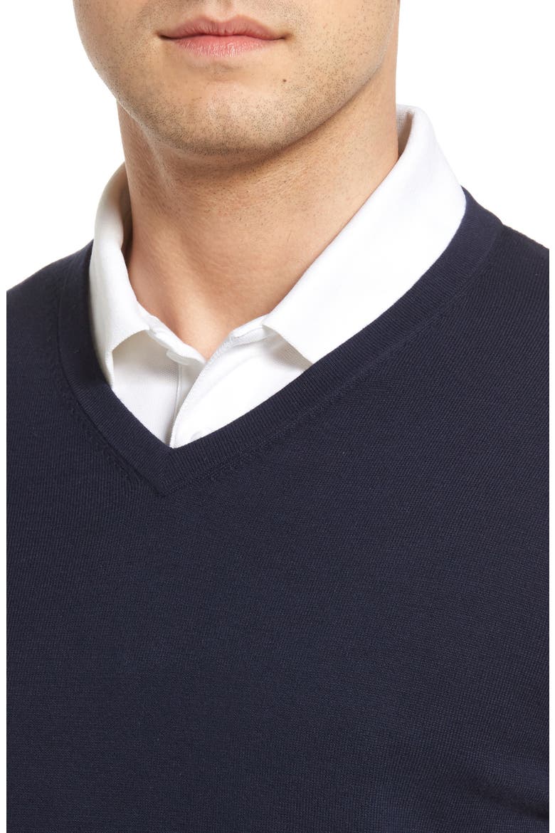 Lakemont V-Neck Sweater, Alternate, color, LIBERTY NAVY