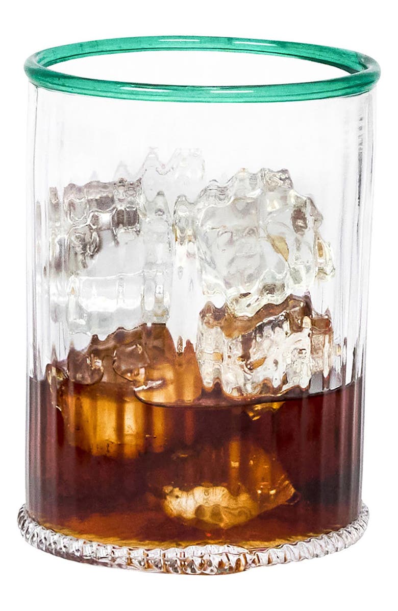 Juliska Nell Double Old Fashion Glass Tumbler, Alternate, color, Watercress