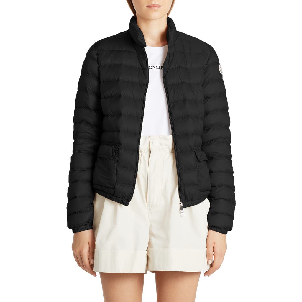 Moncler Lans Down Puffer Jacket In Black