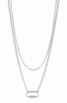 Carabiner Layered Necklace