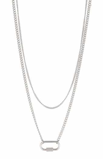 Carabiner Layered Necklace