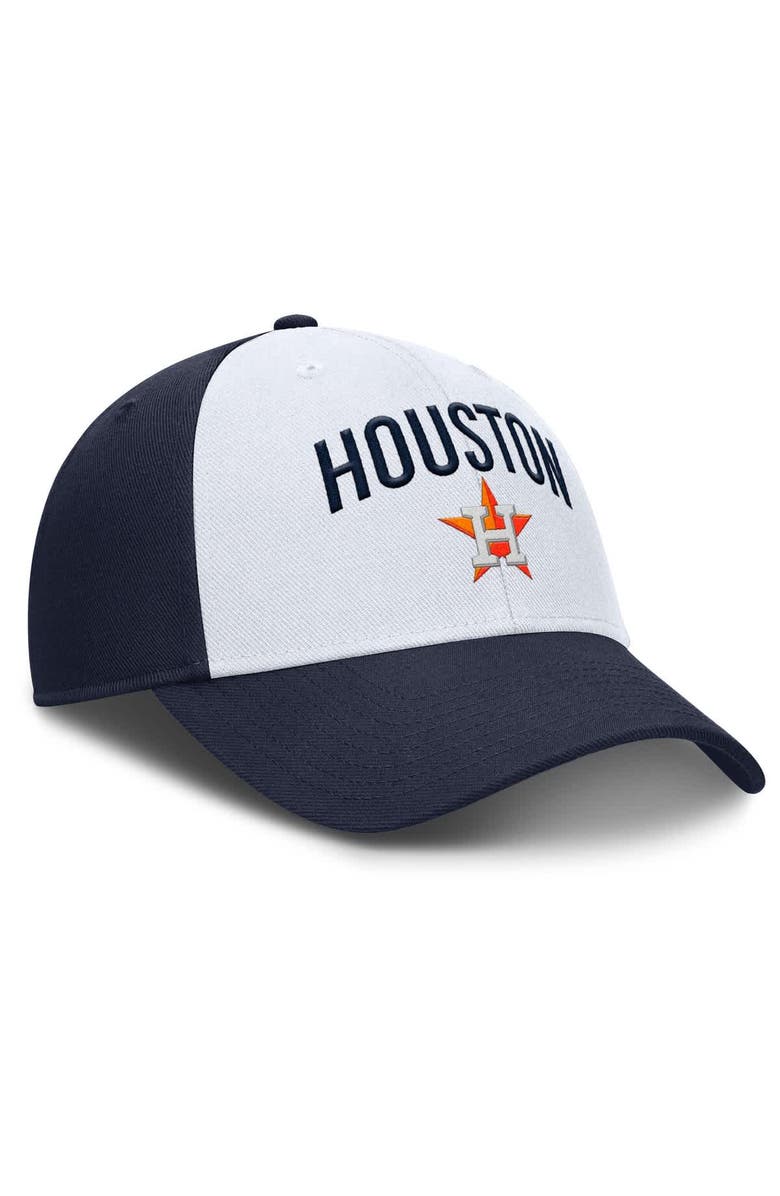 Nike Men's Nike White/Navy Houston Astros Club Performance Adjustable Hat, Alternate, color, White