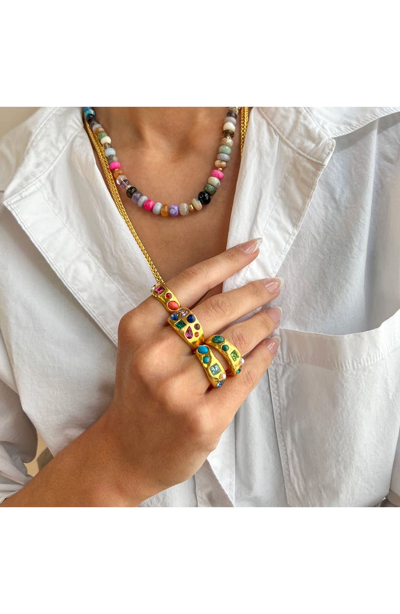 Sequin Theodora Ring, Alternate, color, Gold Multi